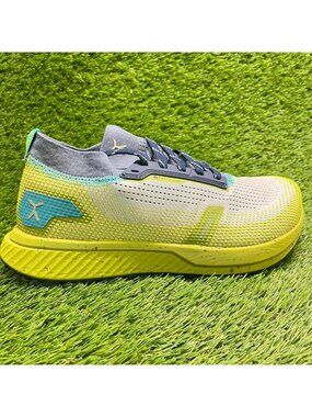 Flux Footwear Adapt Trail Runner Gray Green Mens Size 9.5 Running Shoes Sneakers